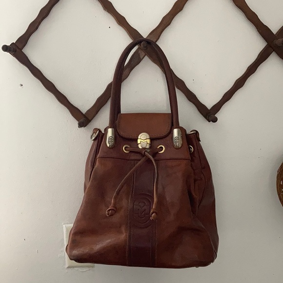 MARINO ORLANDI vintage leather handbag - Picture 2 of 10